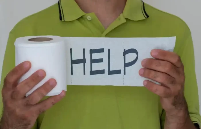 забит унитаз